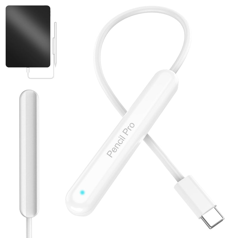 Pencil Charging Dock for Apple Pencil Pro| Magnetic Wireless Charger | Fast-Charging Case with LED Indicator for iPad Pencil Pro, Charger Cable and Adapter for Apple Pen Pro (Latest Model) Pro only