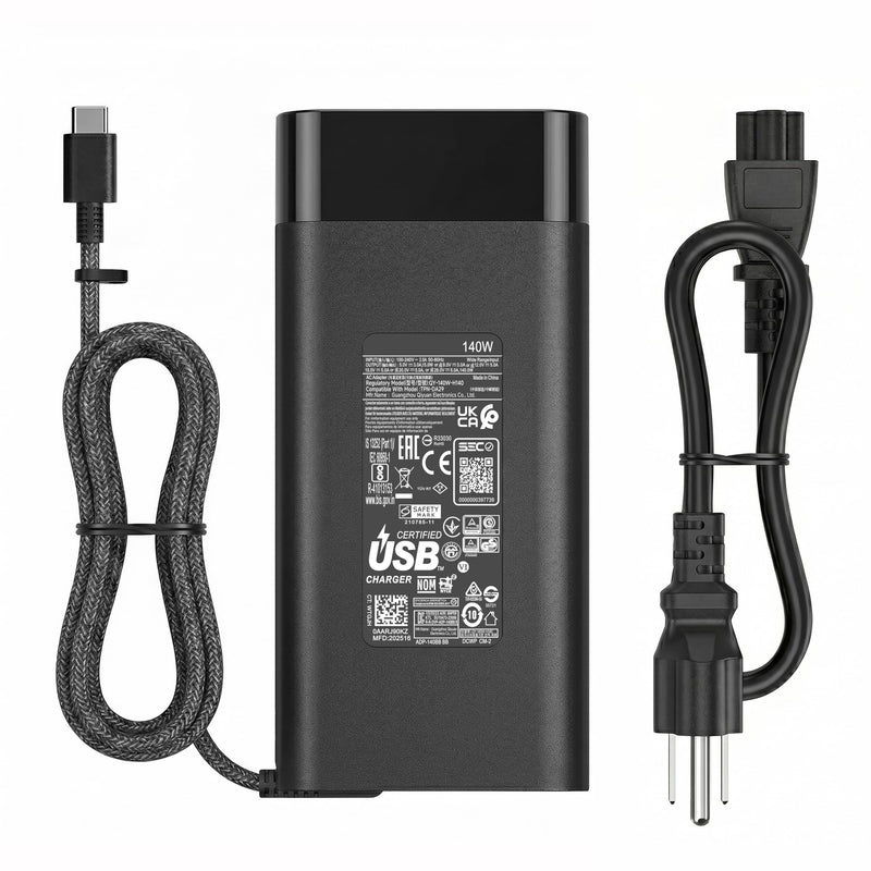 140W Laptop Charger Compatible with HP OMEN Transcend 14 14-FB0000 14-FB0097NR 14-FB1047NR RTX 4050 4060 Spectre X360 16-AA0023DX N22270-001 TPN-LA29 USB-C Tip 28V/5A Power Adapter