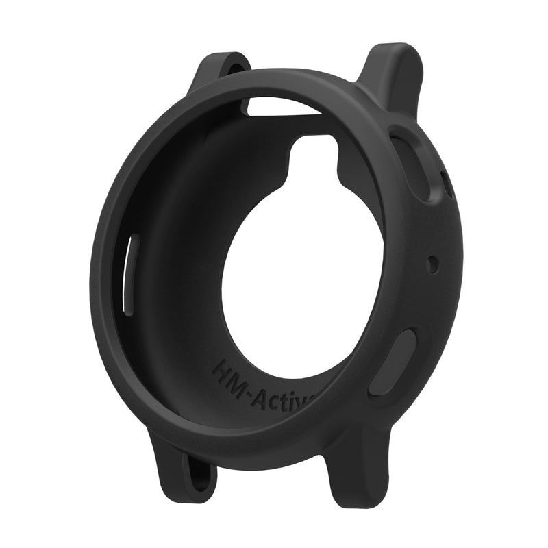 Watch Cases Cover Compatible with Amazfit Active Max Smartwatch Accessories Silicone Protective Case Flexible (Black) | Silicone, Protective Case, Flexible, Smartwatch Accessories Black