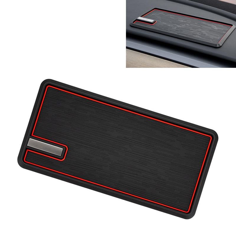 Car Dashboard Non-slip Pad, Multifunctional Sticky Storage Pad for Phone Keys Sunglasses, PVC Heat-resistant Anti-slide Console Mat, Organizer Accessory for Most Vehicles (Black)