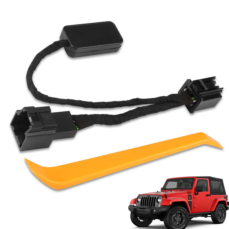 Auto Stop Eliminator for Wrangler JL JLU 2018-2026 Gladiator JT 2020-2026 | Plug Play Auto Start Stop Eliminator Installed Below of Steering Wheel, Memory Module Cancels Auto Stop Disable, Not Fit 4XE 2018-2026 Wrangler & 2020-2026 Gladiator