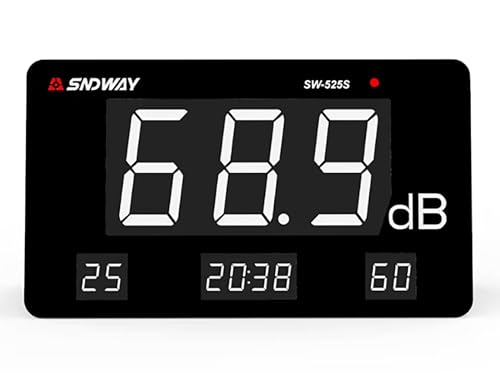 SW-525S 30-130dB Digital Meter Desktop Sound Level Meter Built-in Battery