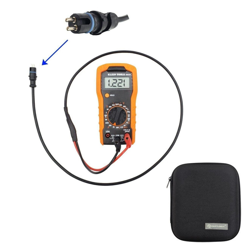 ABS Diagnostic Multimeter Cable Adapter with Case for Heavy Duty Semi Trucks and Semi Trailers 1 Set + EVA Case