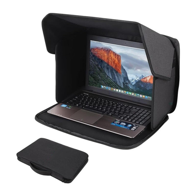 Laptop Sun Shade, Fits 12–16-inch laptops, Anti-Glare Privacy Screen Cover, Foldable Laptop Protective Cover，Ideal for Outdoor Work