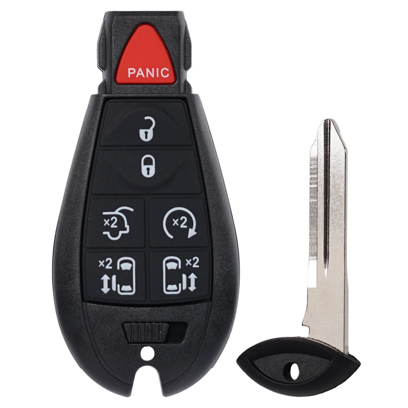 Push Button Start Key Fob Replacement Fits for 2011-2016 Chrysler Town and Country 2011-2020 Dodge Grand Caravan Volkswagen Routan Proximity Smart Keyless Remote Control 05026590AI
