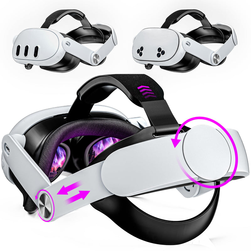Head-Strap-for-Meta-Quest-3S/Quest 3, Adjustable Elite Headstrap | Quest 3 Strap Replacement for Oculus Quest 3/3S, VR Headset Strap with Large Support Pad for Enhanced Support and Comfort