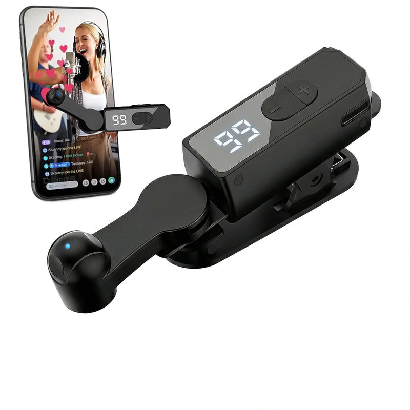 Auto Clicker for TikTok iPhone/iPad/Android Phone Screen, Tapper for TikTok | Rechargeable Cordless with Digital Display 107 Speed Adjustable Levels, Ideal for Live Likes, Games and Reward Tasks Black