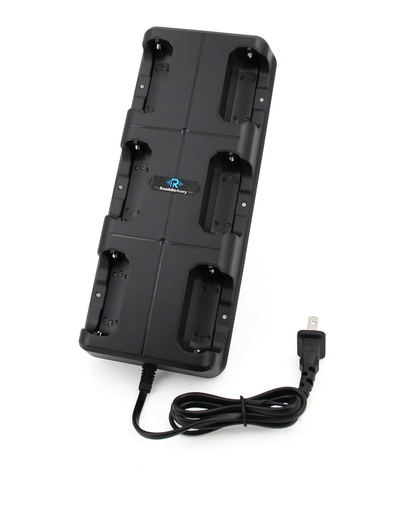 6-Way Multi-Unit Charger for Retevis RT22 RT22S WLN KD-C1 Zastone X6 NKTECH NK-U1 Zeadio ZS-B1 Luiton LT-316 Radtel RT-10 Walkie Talkie and Battery