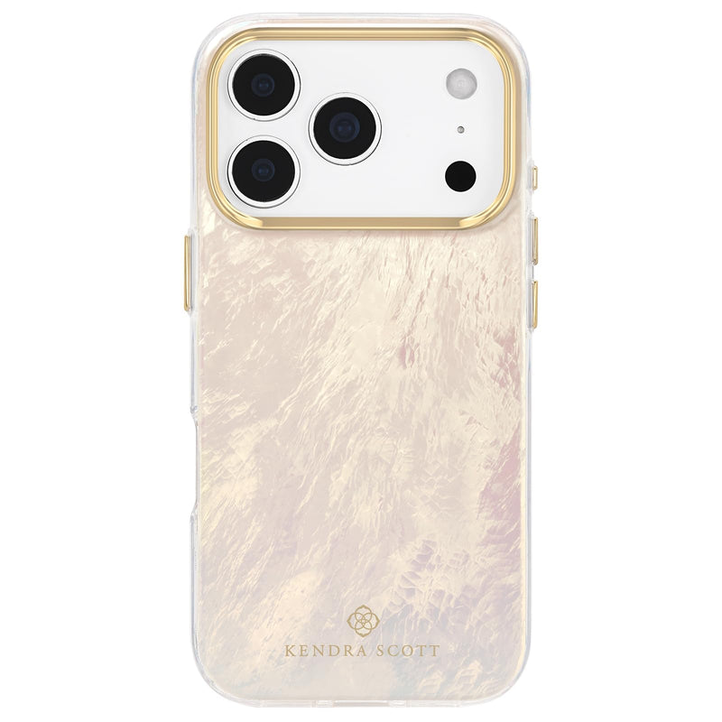 Kendra Scott iPhone 17 Pro Max Case - MagSafe Phone Case - Cream Pearl | Compatible with MagSafe - Lightweight Designer Case for iPhone 17 Pro Max with Anti-Scratch Coating & Mother-of-Pearl Finish