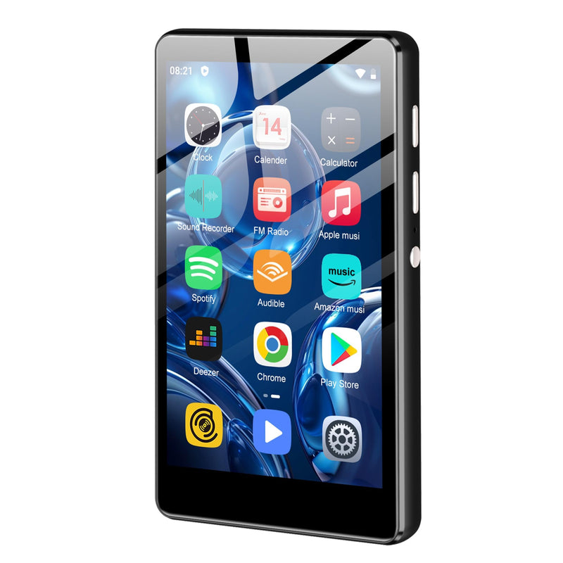 80GB MP3 Player with Bluetooth and WiFi - M503Pro Music Player with Spotify,Pandora,Amazon Music, 4.0-inch Touch Screen Android MP4 MP3 Player for Kids with Libby,Audible,Spotify Kids,FM Radio Black-80GB