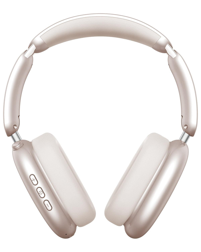Wentronic Y02 Active Noise Cancelling Wireless Headphones, Starlight | Over-Ear, Bluetooth, 60H Playtime,Crystal Clear Calls, Hi-Res Audio, Big Bass, Foldable Lightweight for Travel Home Office