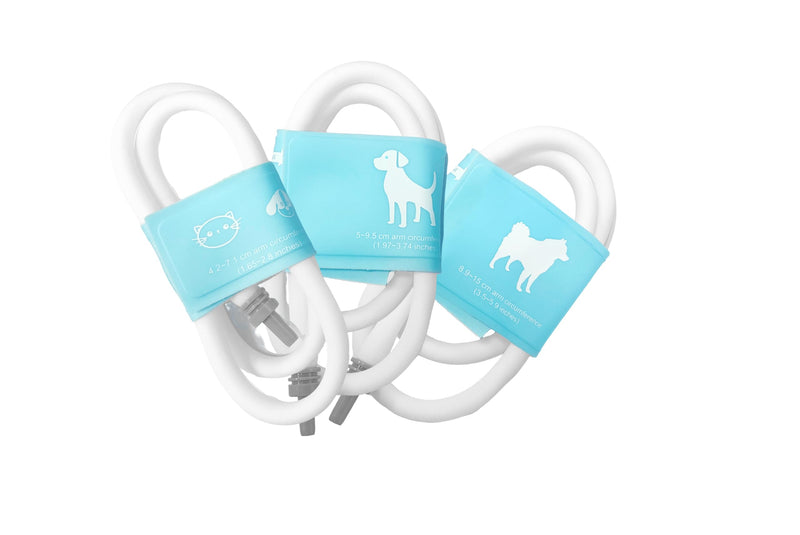 FDK Animal Blood Pressure Monitor Cuff, A Set of 3 Sizes for Veterinary Blood Pressure Cuff, 3 Pack (Small, Medium, Large)