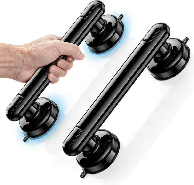 Grab Bars for Bathtubs and Shower (2 Pack), 11 Inch Shower Handle Bathroom Safety Suction Grab Bar for Bathtub for Elderly & Children