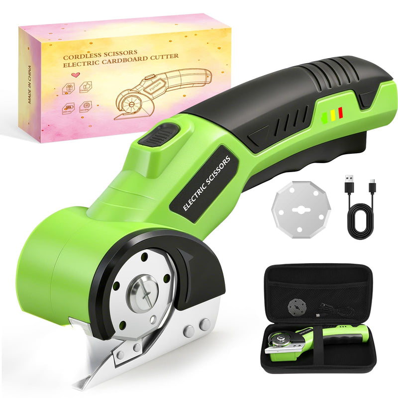 Cardboard Cutter Electric Scissors Tools - Box Cutters Cordless Electric Scissor for Arthritic Hands, Home Apartment Essentials for Cardboard Recycling, Gadget Gifts for Men Women Dad Mom Husband Wife