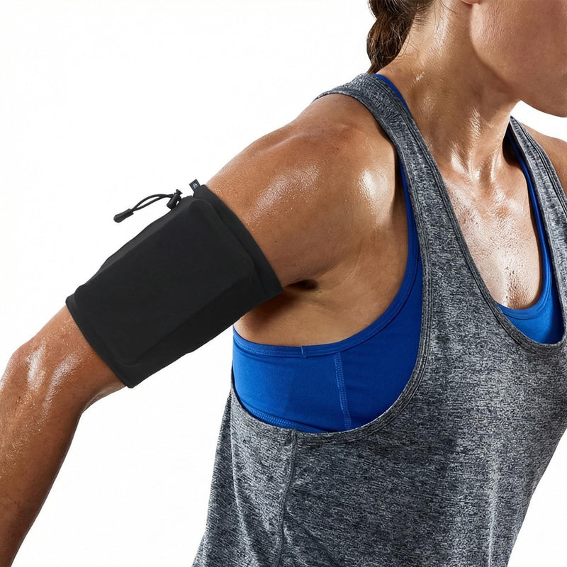 Running Phone Armband, Size M Phone Arm Bands for Running,Larger Storage Universal Armband Cell Phones Holder to 8 to 12 inch for Runnings,Cycling,Hiking,Biking,Gym