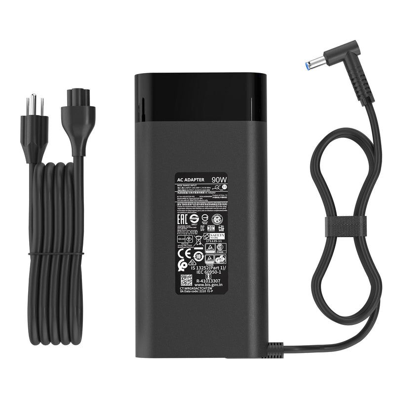 90W 4.62A 4.5mm Blue Tip Laptop Charger Compatible with HP Spectre X360 13 15 Envy 14 15 17 TouchSmart M6 M7 15-j 17-j Series 710412-001 710413-001 710414-001 Adapter Power Supply Cord 90W