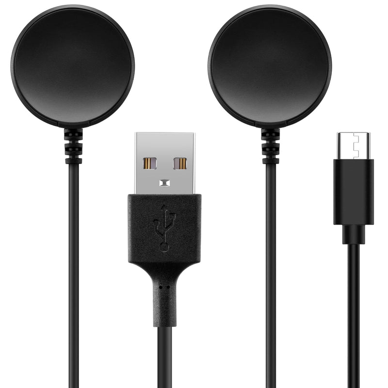2 Pack Charger for Samsung Galaxy Watch Ultra/FE/8/7/6/5/4/3/Active 2/Active,Magnetic Replacement USB A/C Charging Cable Cord (USB A+Typy C) Typy A/C