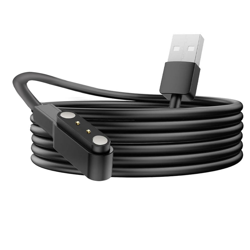 Lamshaw Compatible with KOSPET Smart Watch Charger, Replacement Charger Cable Compatible with KOSPET Tank M3/M3 Ultra, T3/T3 Ultra 2, X2/X2 Ultra, S2, Magic P10/R10, Orb/Pulse Watch (Black, Type A) Black