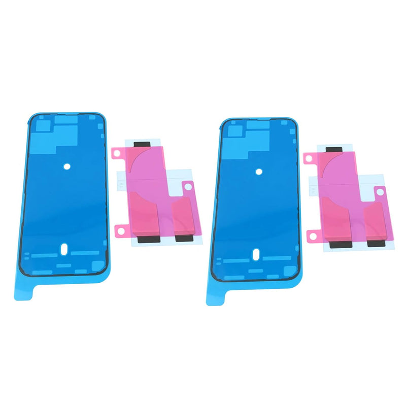 2 pcs Battery Adhesive Double Glue Tape and 2 pcs LCD Screen Bezel Frame Adhesive Replacement Part for iPhone 15 Pro Max