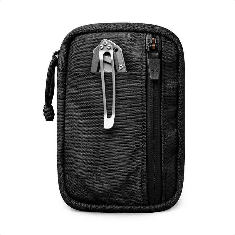 ALPAKA HUB Pouch V2 EDC Organizer for Cables, Cards, Coins, RFID Blocking Small Tool Bag for Everyday Carry and Travel Black