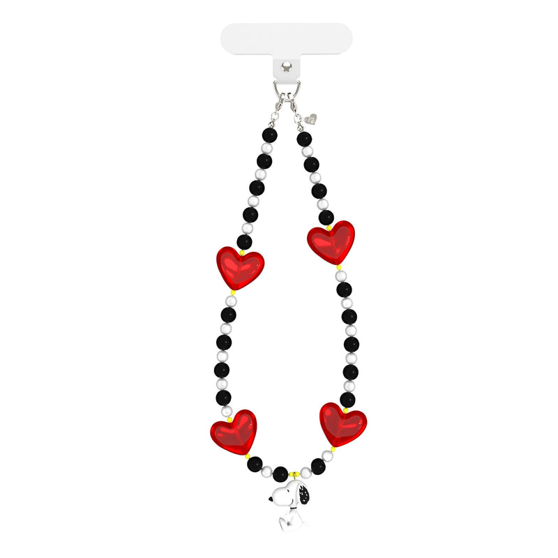 VELVET CAVIAR Phone Charm Wrist Strap - Cute Lanyard Accessory for Women - Compatible with all Phone Cases Snoopy Hearts