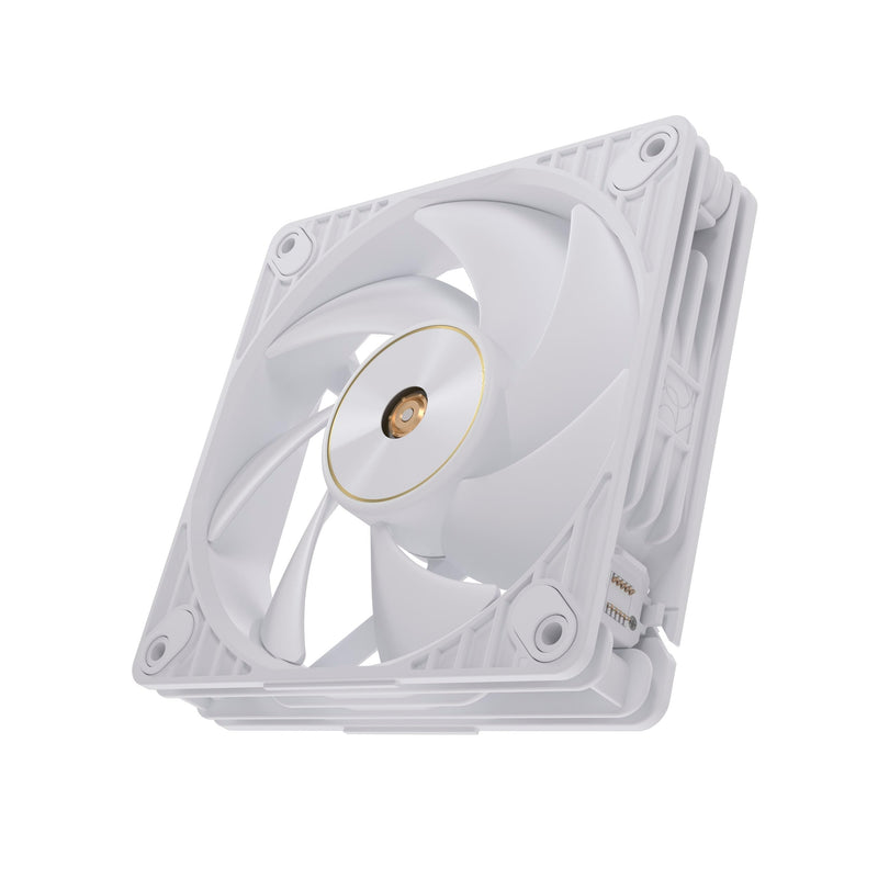 ASUS ProArt PF120 120mm PWM Fan White Edition, 3000RPM, High Airflow/Static Pressure, Daisy-Chain Design 1x 120mm|3000RPM|White