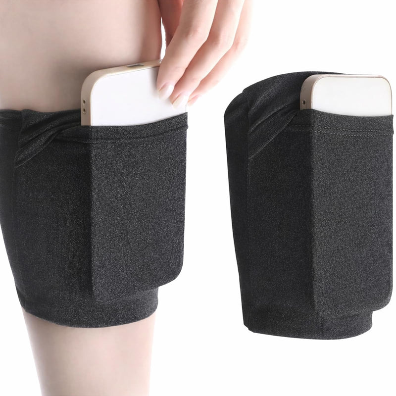 2 Pack Leg Phone Holder, Cell Phone Leg Straps Ankle Wallet Thigh Holder Wallet Calf Straps Adjustable Arm Pouch Non Slip Sports Armband Storage Bag for Equestrian Jogger Running Workout
