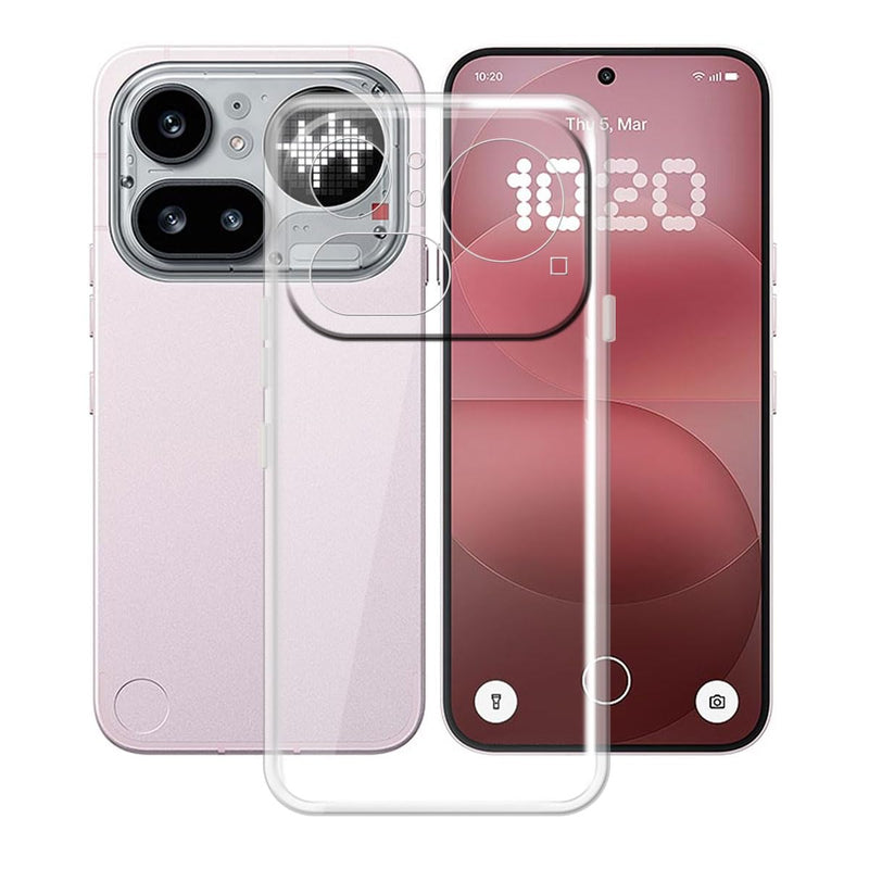 for Nothing Phone 4a Pro (6.83") Case, Soft Silicone Bumper Shell Transparent Flexible Rubber Phone Protective Cases TPU Cover for Nothing Phone 4a Pro - Clear
