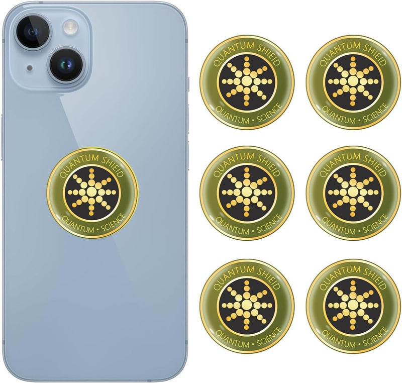 EMF Blocker for Cell Phones Stickers Neutralize Shield Protection cased and Electronic Devices WiFi 5G Tablets Laptops Computers (6 Pcs Golden) 6