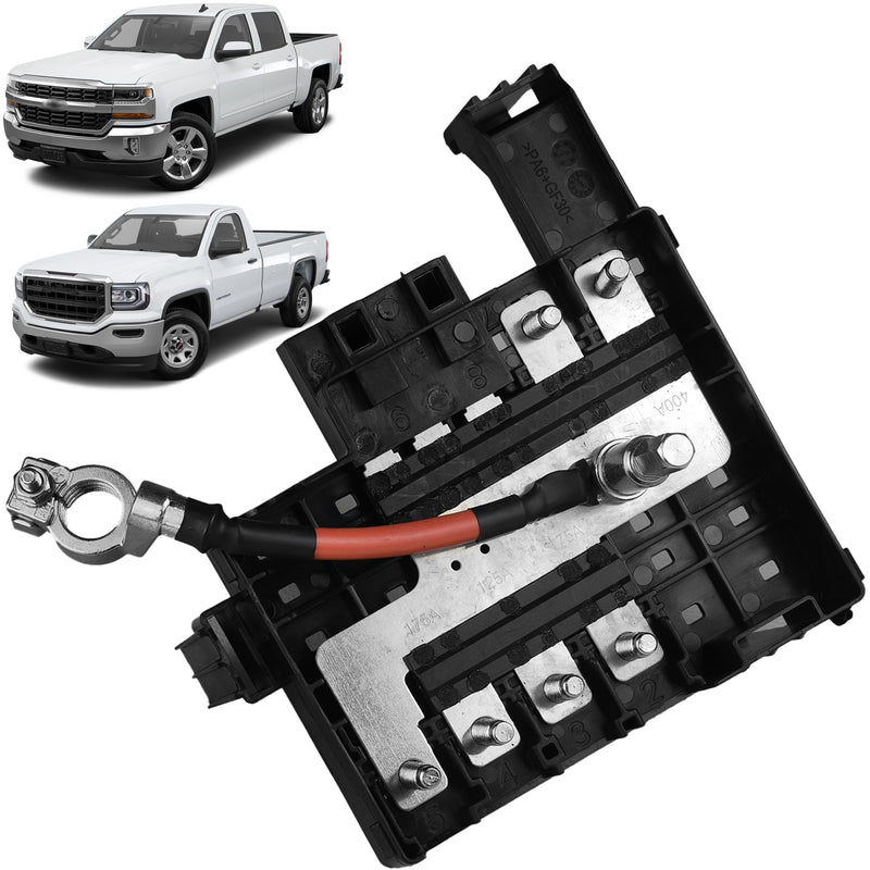 Battery Distribution Fuse Block Compatible with Chevy Chevrolet Silverado 2017 2018 2019 GMC Sierra 1500 2500 3500 HD 3500HD Replace 84354721 84043745 84095551 84460795