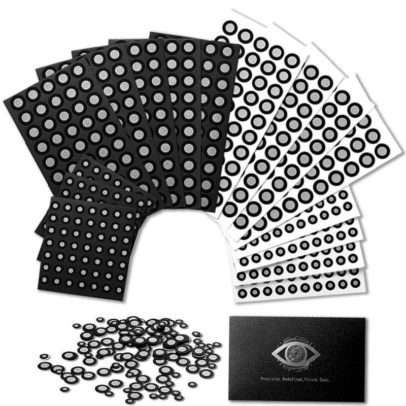 800 Dots 6mm & 3mm 3D Scanning Markers for 3D Scanner | High Precision Tracking & Positioning Dots for 3D Scan, Reusable Magnetic & Stickers Combo(16 Sheets) 6mm&3mm 800