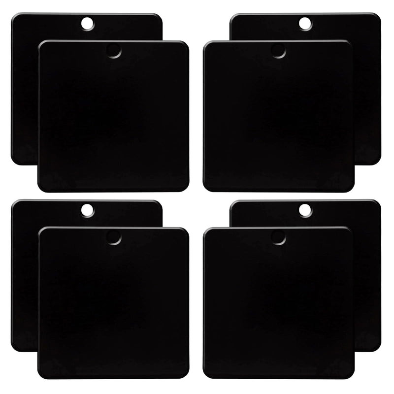 Self-Adhesive Magnetic Mount Pad for Aluminum Cabs,Ideal for Spot Light/Strobe Beacon/Magnetic Antenna/Light Bar,Durable Black Powdercoat,8 Pack 8 Pack
