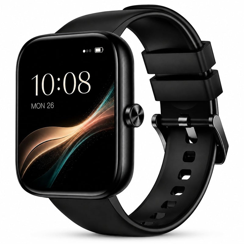 Smart Watch for Men Women, Bluetooth Call&Message Notifications, 1.83" HD | Fitness Watch for iPhone & Android, 110+ Sport Modes, Heart Rate&Sleep Monitor, IP68 Waterproof Fitness Tracker, Pedometer Black