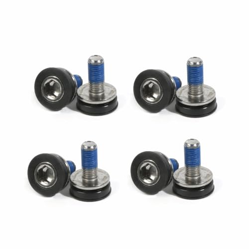 M8 Sealed Square Taper Crank Bolts 8Pcs, 8mm Hex Bottom Bracket Screws with Rubber Washer for Mountain Road Bike for FSA/Suntour/Prowheel, Not for Hollow Spline Cranks
