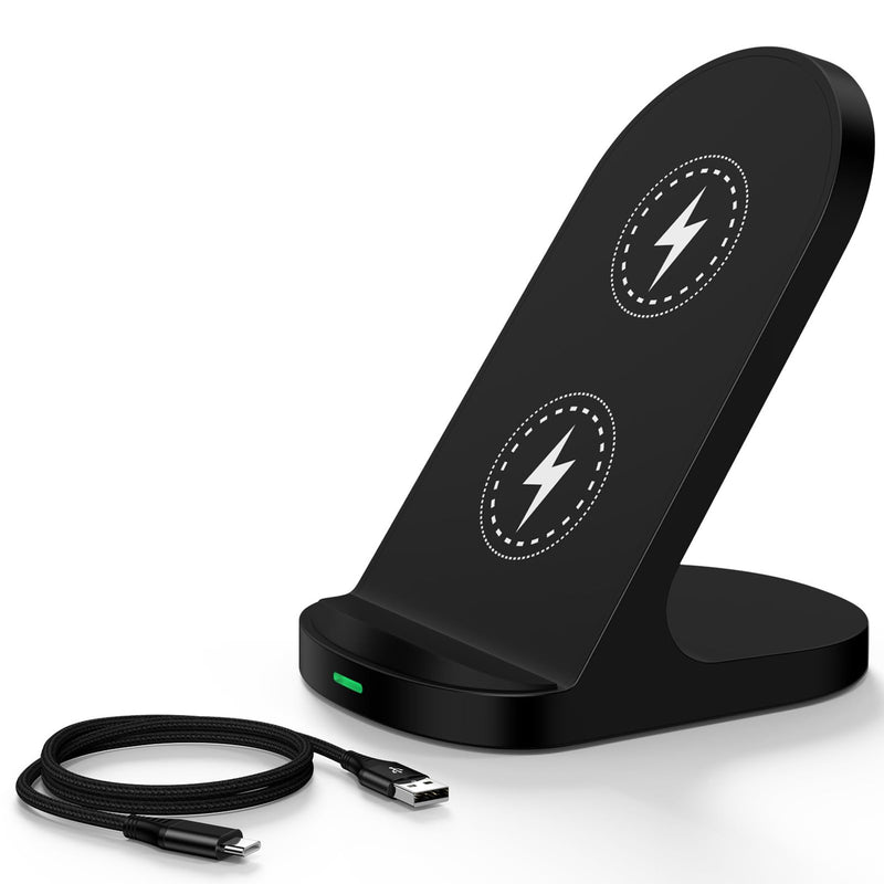 Wireless Charger Fast Charging Stand for Moto G Stylus 5G 2026/G Power 2025 | 2024,Edge 2026 2025 2024 2023/Edge 70 Ultra 60 Pro/Razr/Razr 60 Pro/X70 Air/X50 Ultra/X40,15W Android Wireless Phone Charger Black