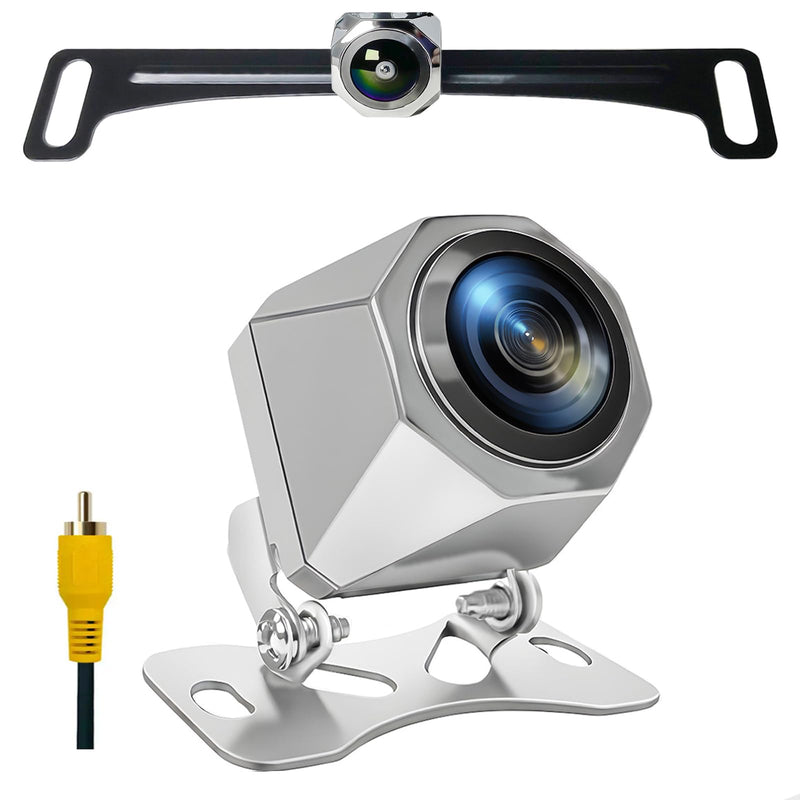 Backup Camera for Car, AHD1080P/CVBS Metal Housing Wide Angle Rearview Reversing Back up Camera, Perfect Night Vision IP69 Waterproof Reverse Rear View Camera for Car SUV Pickup and Other Vehicles