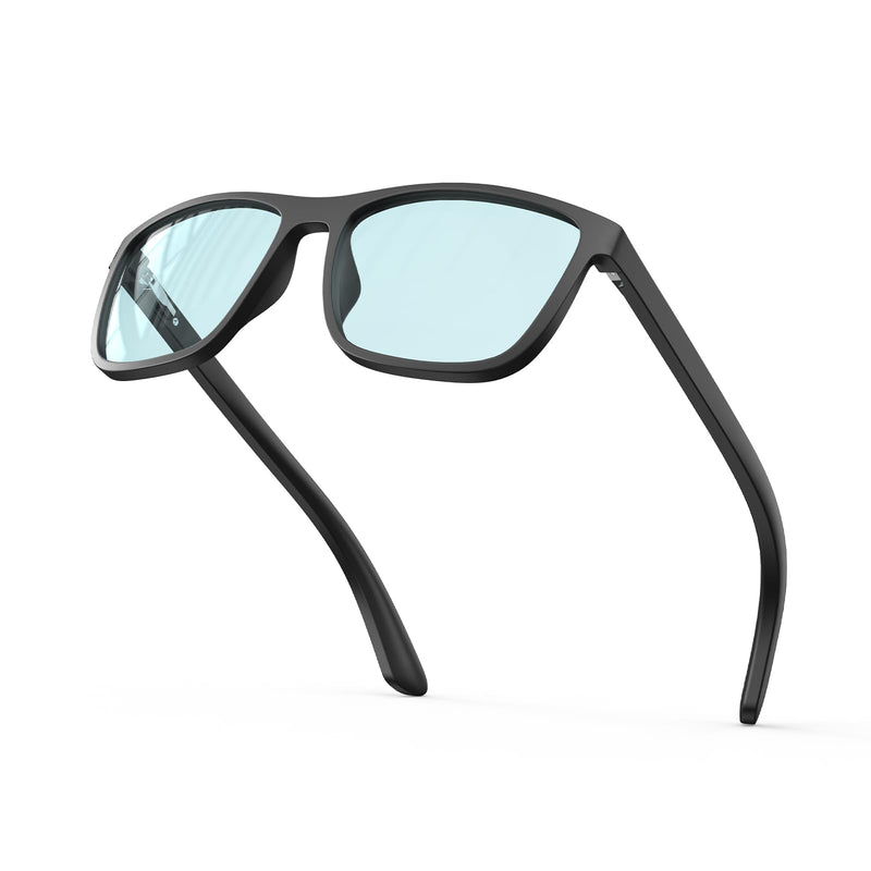 Bloomoak LED Night Driving Glasses, Anti Glare Driving Glasses for Headlight Halos, AR Coated Light Blue Lenses Reduce Glare & Eye Fatigue for Clearer Road Detail