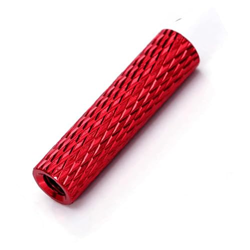 100Pcs M3X30 OD=5mm Red Aluminum Knurled Standoffs for RC/Drone/Quadcopter/FPV/Racing Car/Simracing/Mechanical Accessories Model Parts (Knurled Standoff M3X30,Red,100) 100