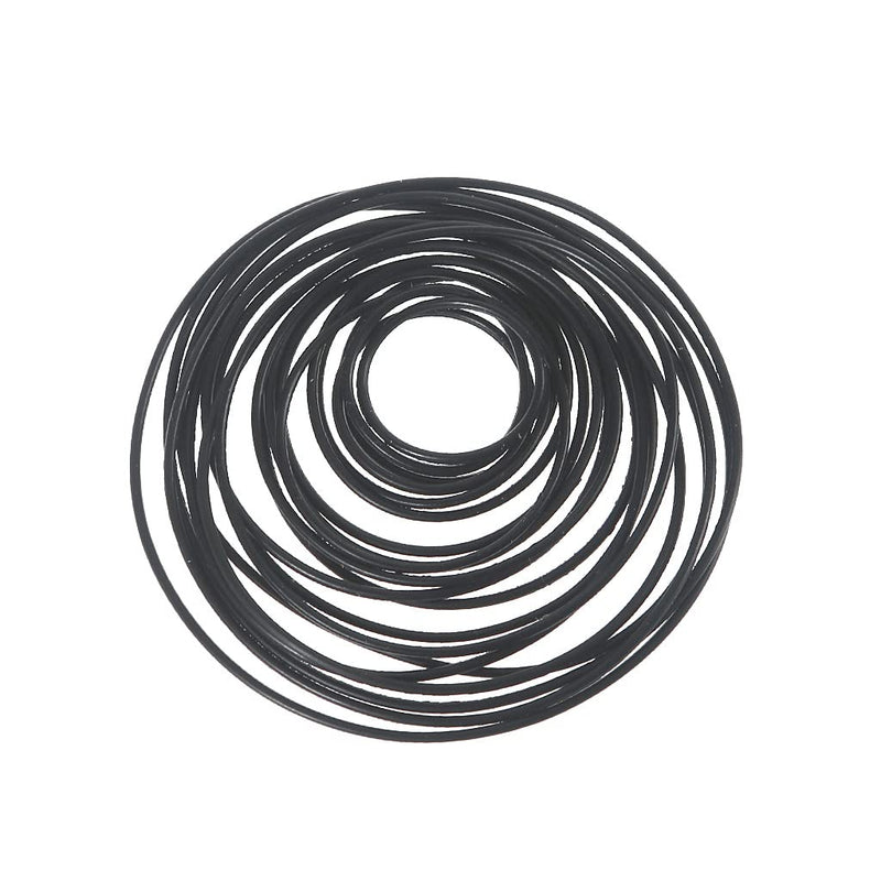 20PCS Nitrile O-Rings Rubber Gasket, 1mm Cross Section NBR Seal Ring Set, OD Range 25-80mm for Cassette Tape Recorder CD DVD Drive Repair