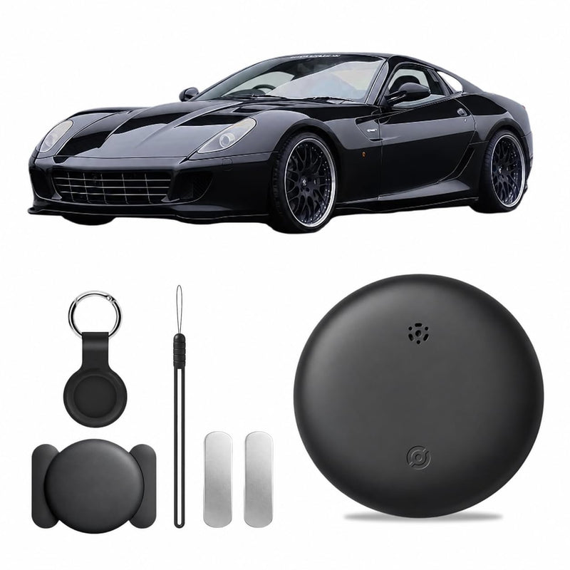 GPS Tracker Device for Vehicles,Non Detectable GPS Tracker for Android and iPhone with Real-Time Tracking,Hidden Car Tracker Device,No Monthly Fee,No SIM,for Cars, Kids, Pets(Matte Black)