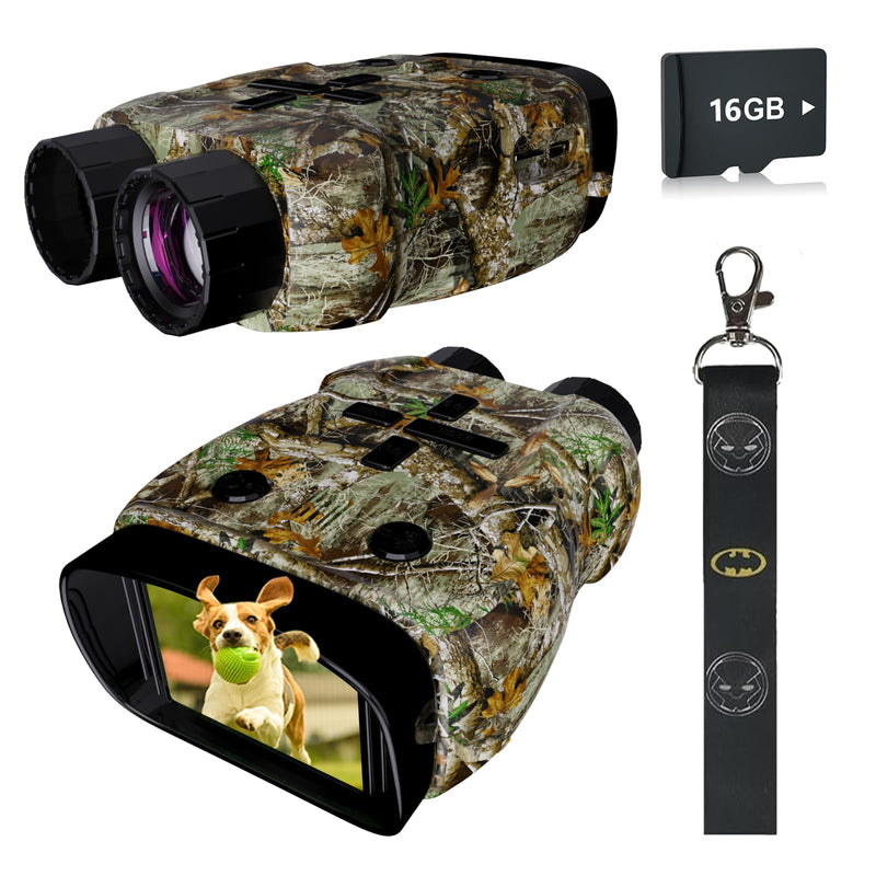 Kids Camera & Night Vision Goggles for Kids Boys and Girls, Christmas Birthday Gifts, Night Vision Binoculars with 16GB Memory Card(Camouflage) Camouflage