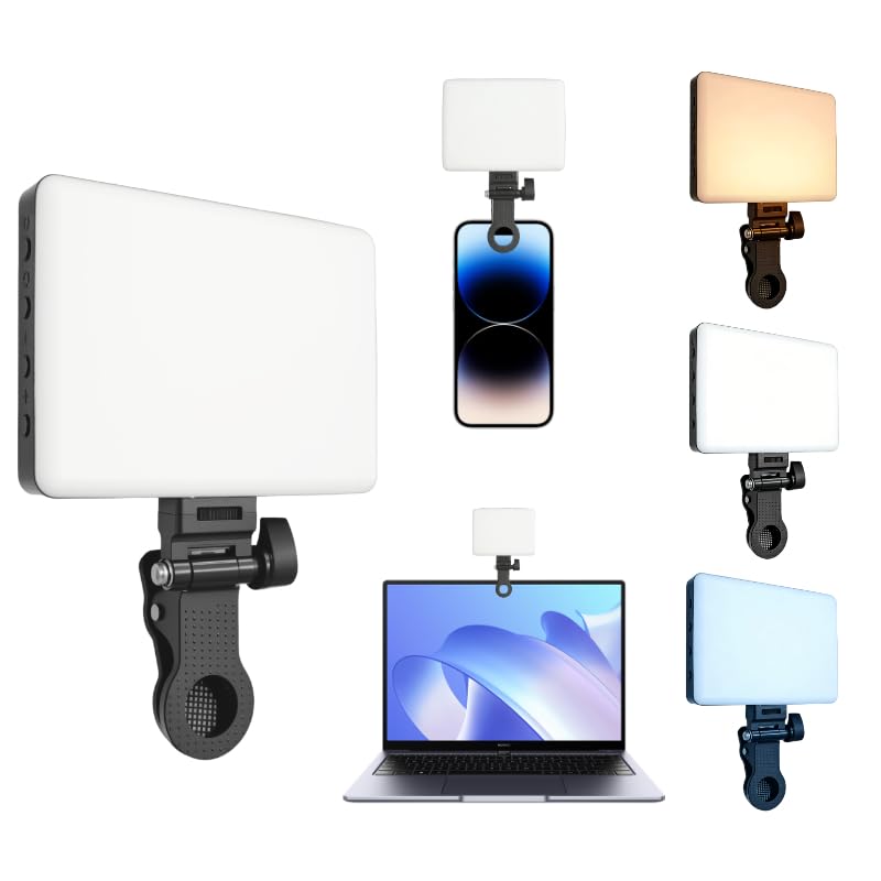 Magnetic Selfie Light for iPhone, Selfies Video Lighting, Clip, Magnetic or Camera Mount, Ideal for TikTok, Zoom, Makeup, Live Streaming