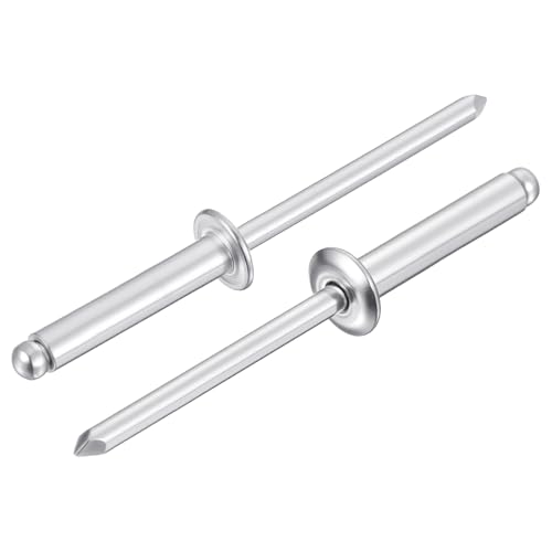5/32" x13/16 Aluminum Open End Blind Rivet 100Pcs 5/32" x 13/16" 100.0