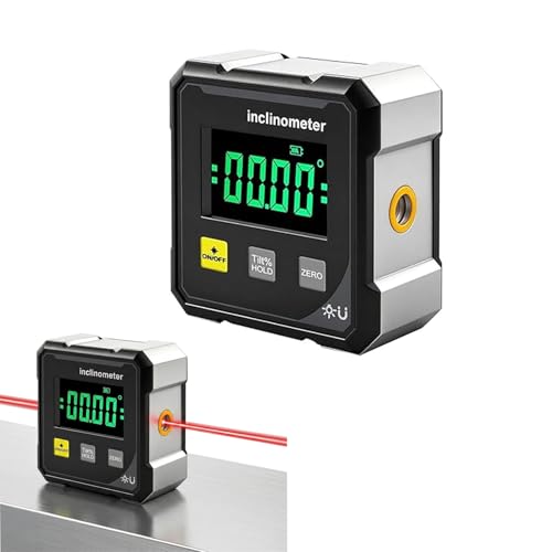 Digital Angle Finder Inclinometer, 4×90° High Accuracy