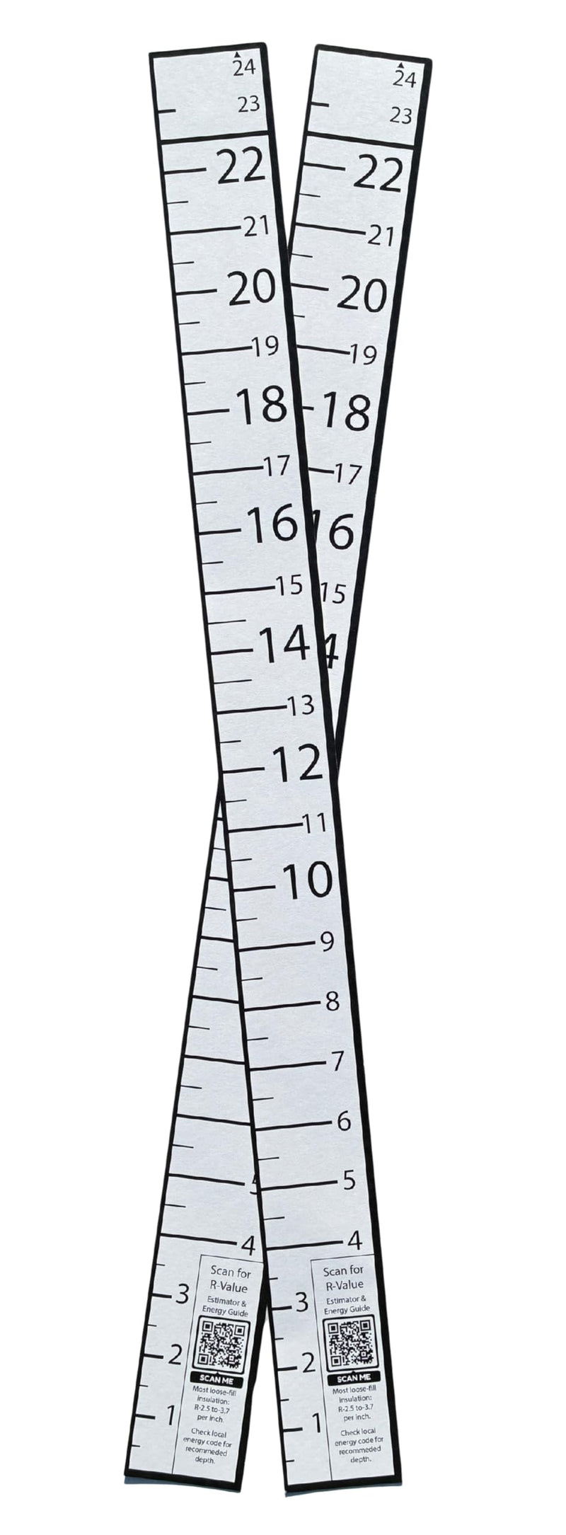 Aimee’s Workshop Attic Anchor - Insulation Ruler Depth Markers for Blown-in Insulation 30 Pack, 24 Inch Heavy Cardstock