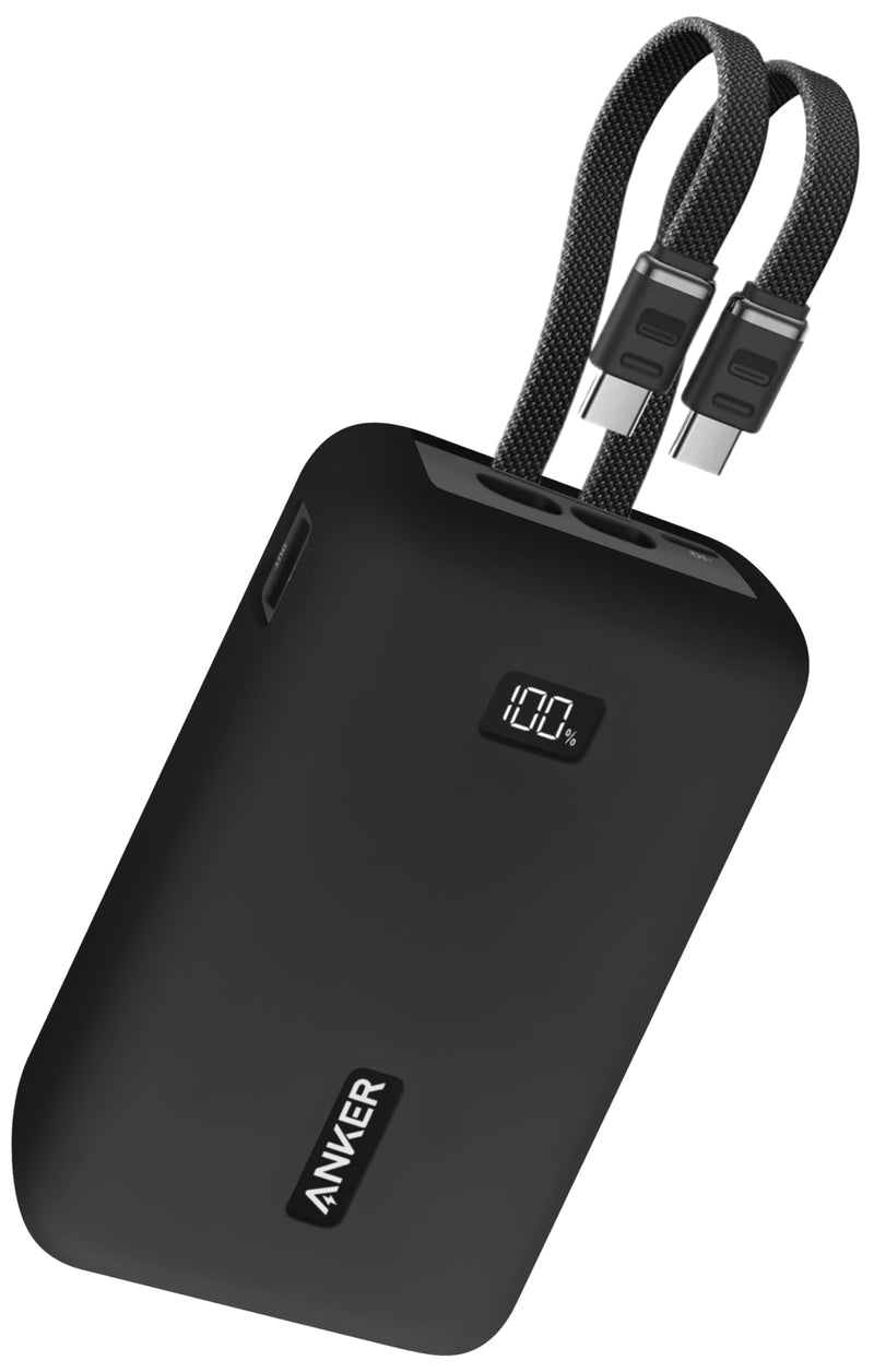 Geiomoo Silicone Case for Anker Zolo Power Bank (2025 Upgraded Version) 20000mAh 30W/45W Max, Soft Flexible Scratch Resistant Protective Cover (Black) Black