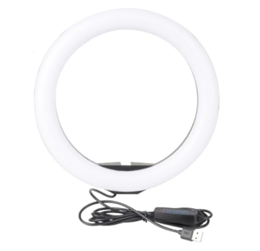 UBeesize 10'' LED Ring Light Plastic Black