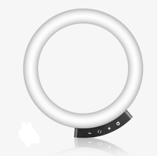 UBeesize 12'' LED Ring Light Magnetic Phone Holder Touchscreen Black