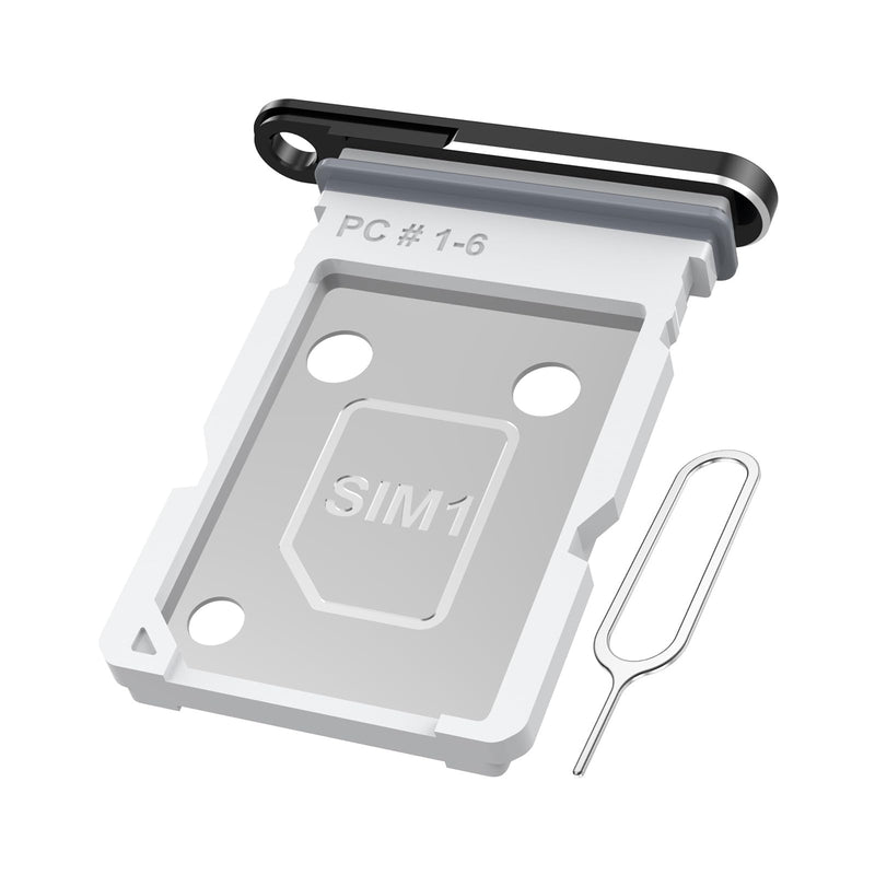 MMOBIEL Dual SIM Card Tray Compatible with Samsung Galaxy S26 Ultra – Slot Tray Holder – Dual SIM Card Holder Replacement – Incl. Removal Tool and Waterproof Rubber Ring - Black
