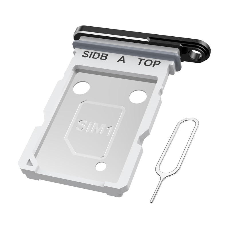 MMOBIEL Dual SIM Card Tray Compatible with Samsung Galaxy S26 – Slot Tray Holder – Dual SIM Card Holder Replacement – Incl. Removal Tool and Waterproof Rubber Ring - Black